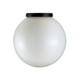 Marine Grade Ceiling Light 300mm Black with Opal Sphere E27 Marine Grade Ceiling Light 300mm Black with Opal Sphere E27